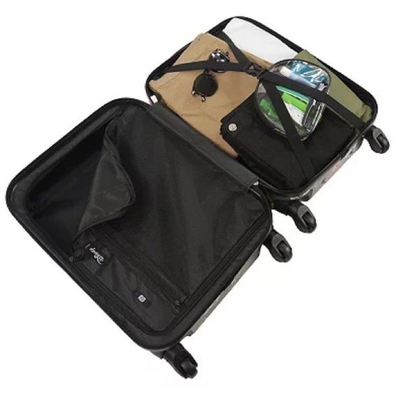 Disney by Ful Mickey Mouse hard side spinner carryon luggage, 21”, charcoal - Picture 4 of 8